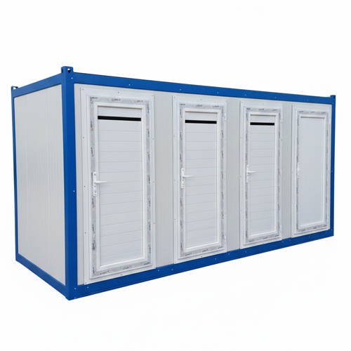 Dörtlü Eps Sandwich Panel Mobil Tuvalet
