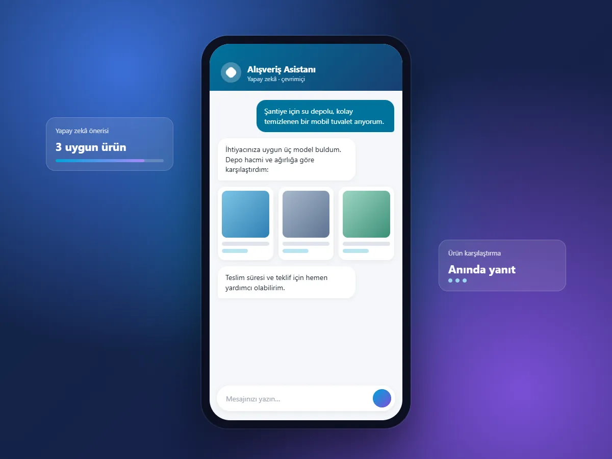 pazar.ai yapay zekâ destekli alışveriş asistanı