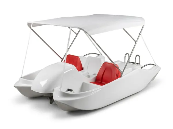 4 kişilik deniz bisikleti, güneşlik tenteli beyaz pedalo