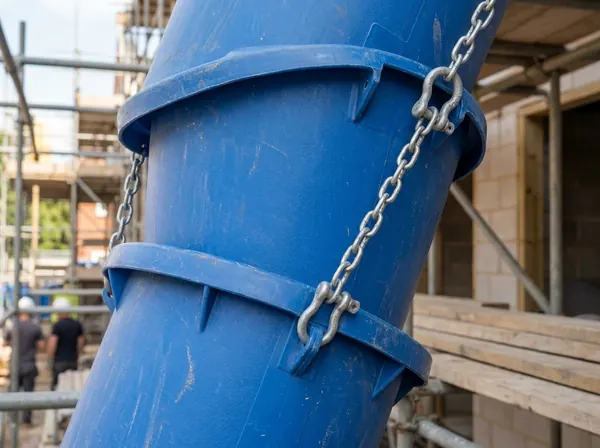 Molozşut boruları galvaniz zincir bağlantı detayı